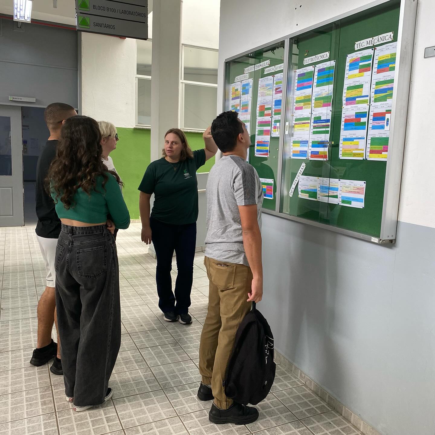 IFSC do Rau: explicações sobre o semestre são dadas aos estudantes.