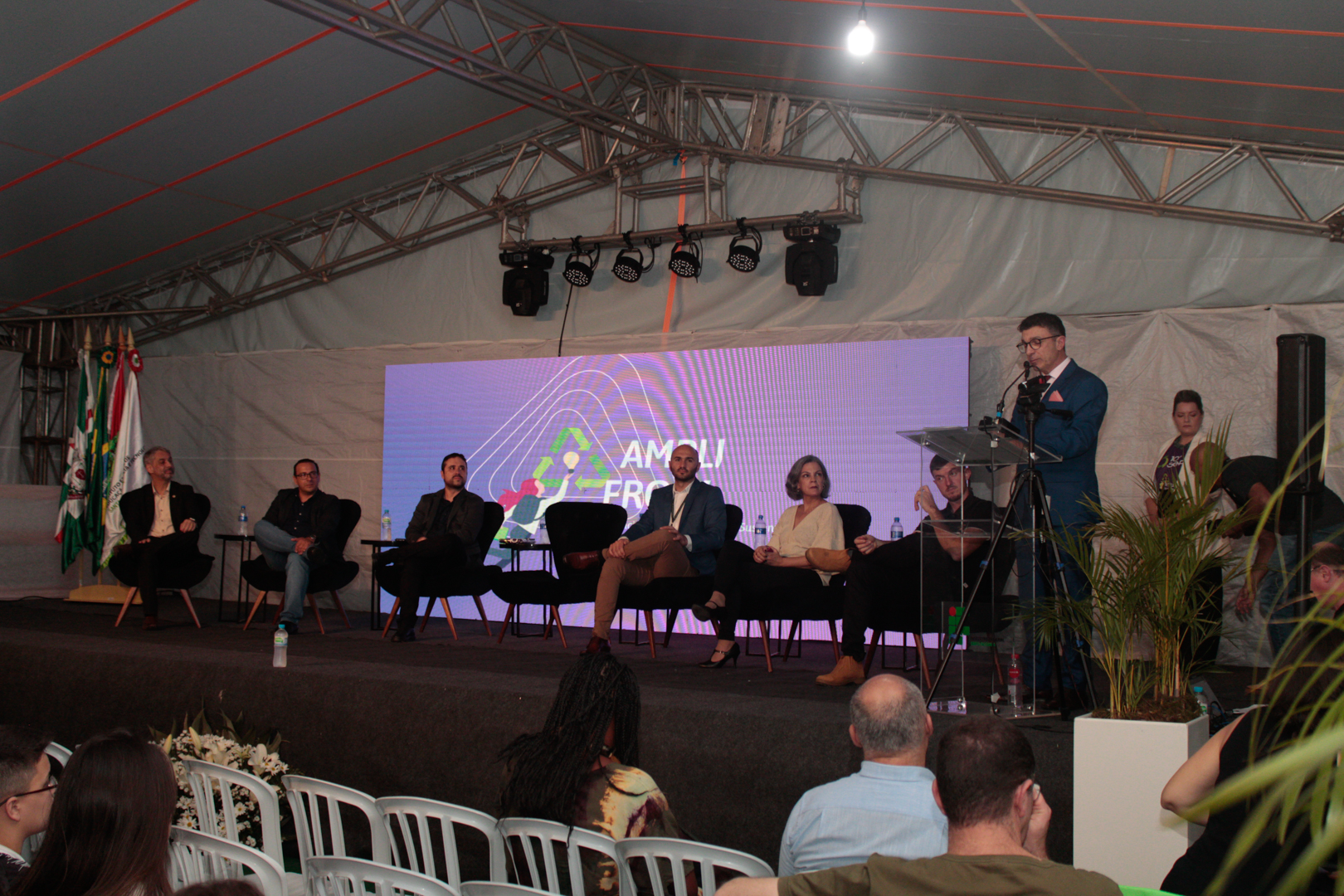 Reitor Maurício Gariba Júnior fala na abertura do Sepei 2024 | Foto: Maurílio Quadros da Rosa