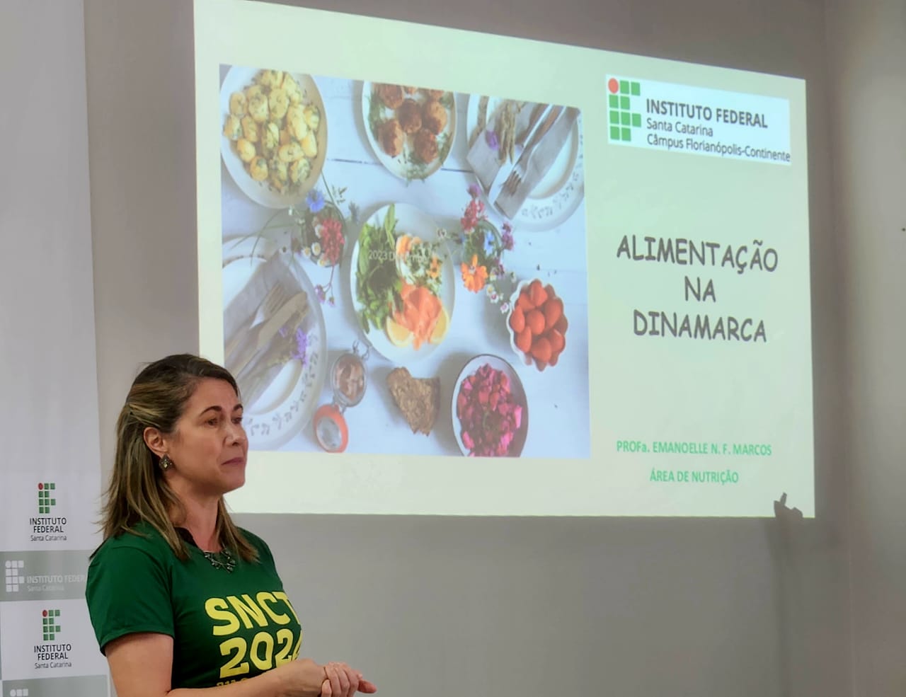 Professora Emanoelle Marcos falou sobre a alimentação na Dinamarca, onde morou por 3 anos