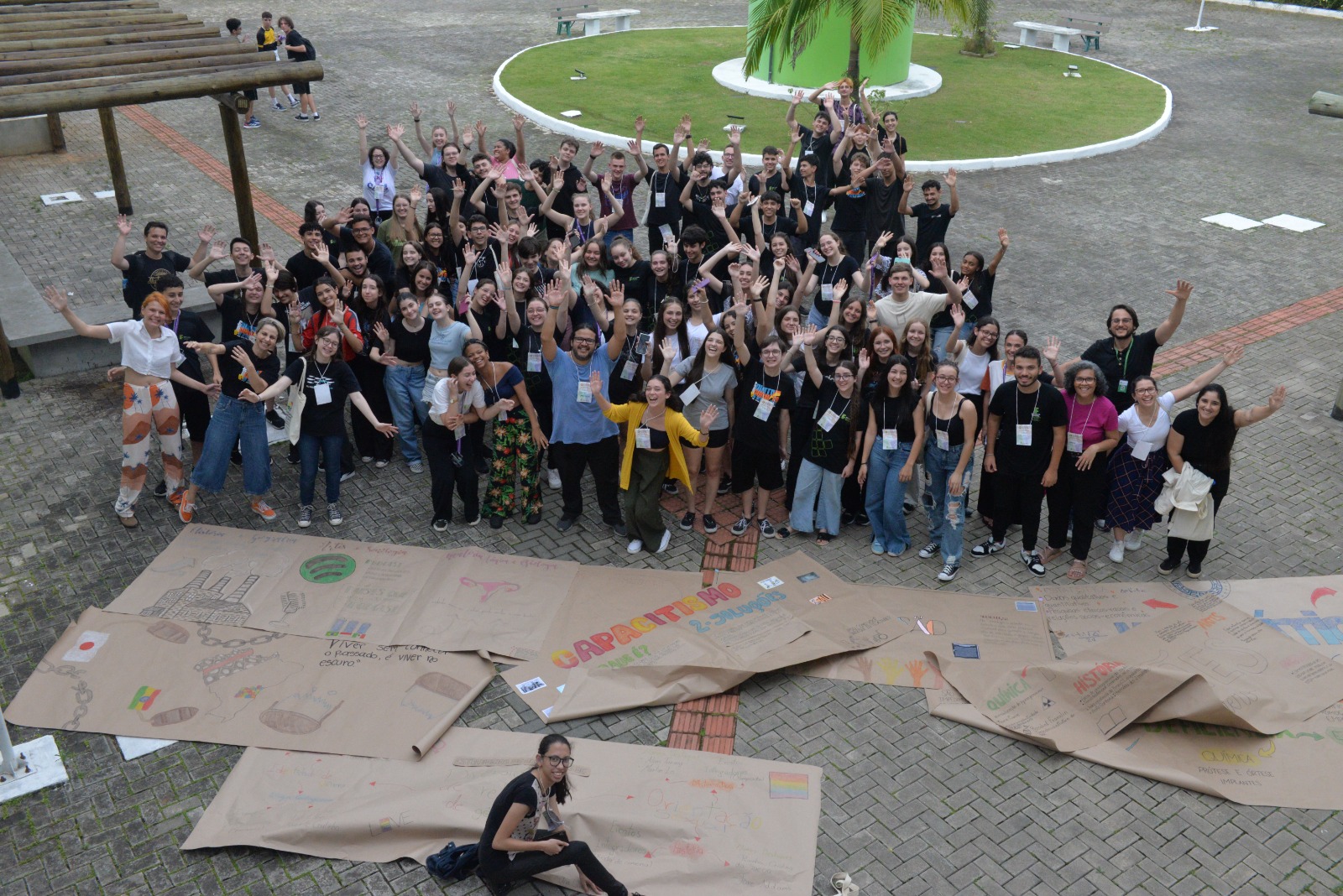 Estudantes participantes do Encontro