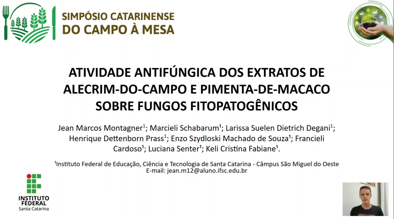 Um dos trabalhos apresentados foi 