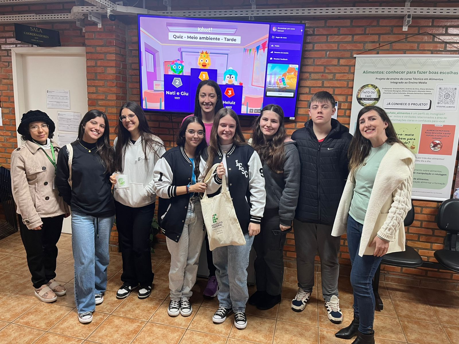 Os estudantes dos cursos técnicos integrados ao Ensino Médio participaram do 