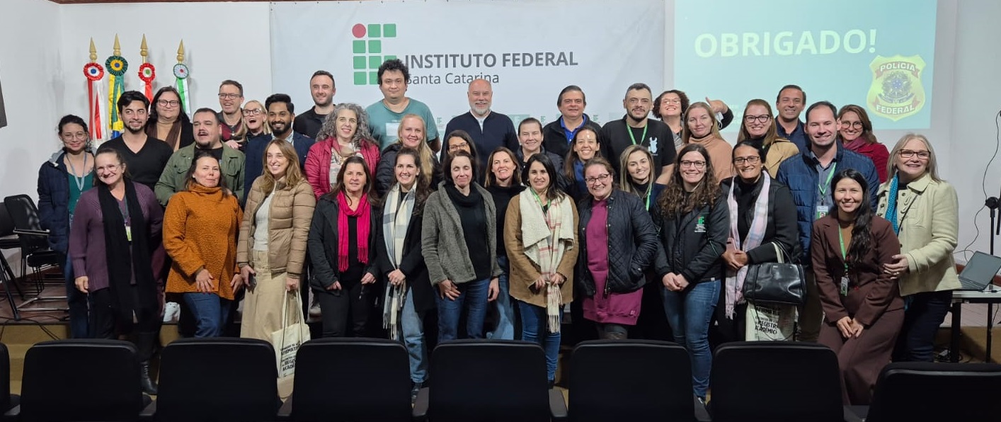 Participantes do FRA 2025 no auditório da Reitoria do IFSC I Foto: Carla Algeri