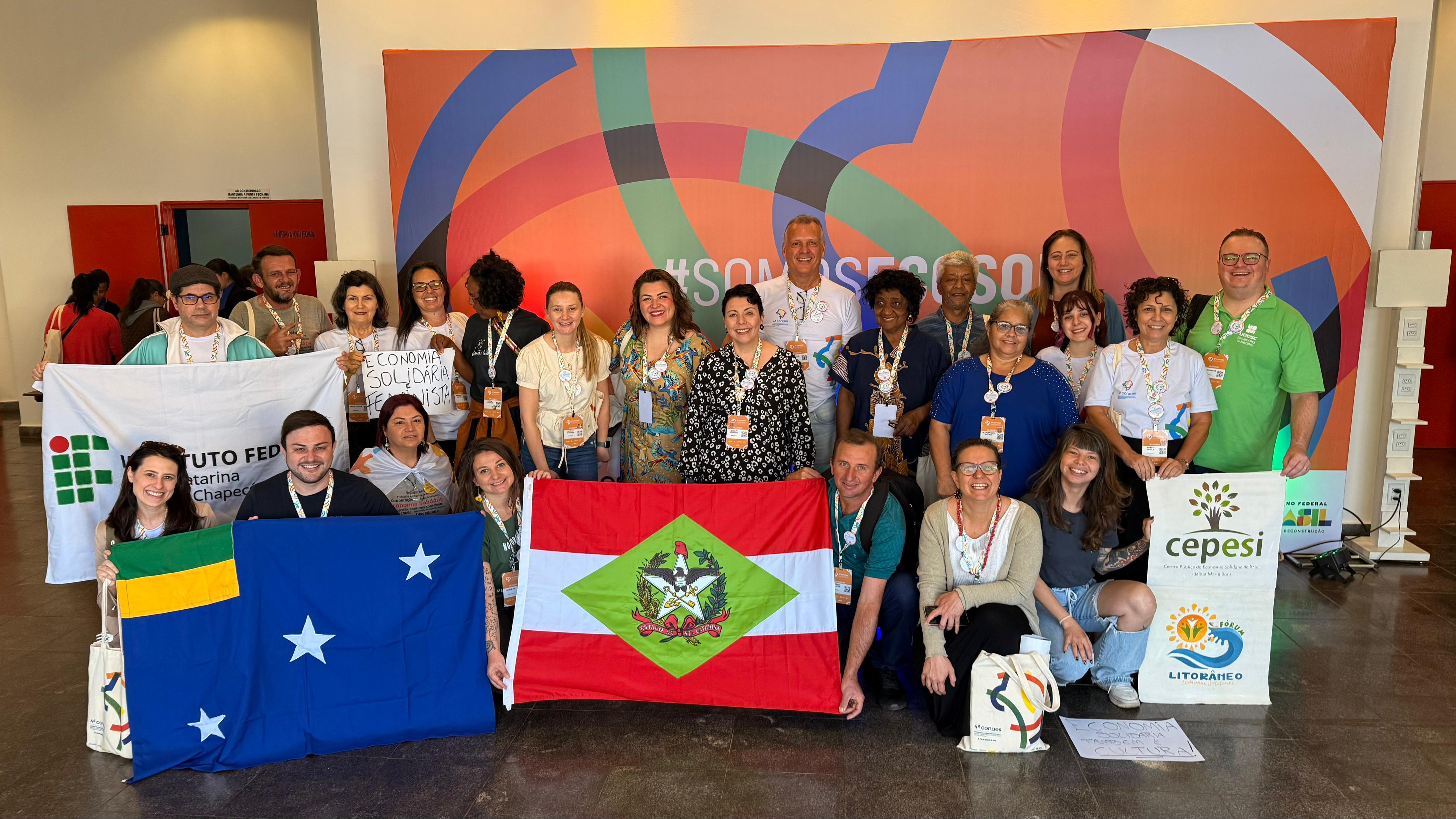 IFSC integrou a delegação catarinense com servidores e estudantes na quarta edição da Conaes. Foto: Divulgação