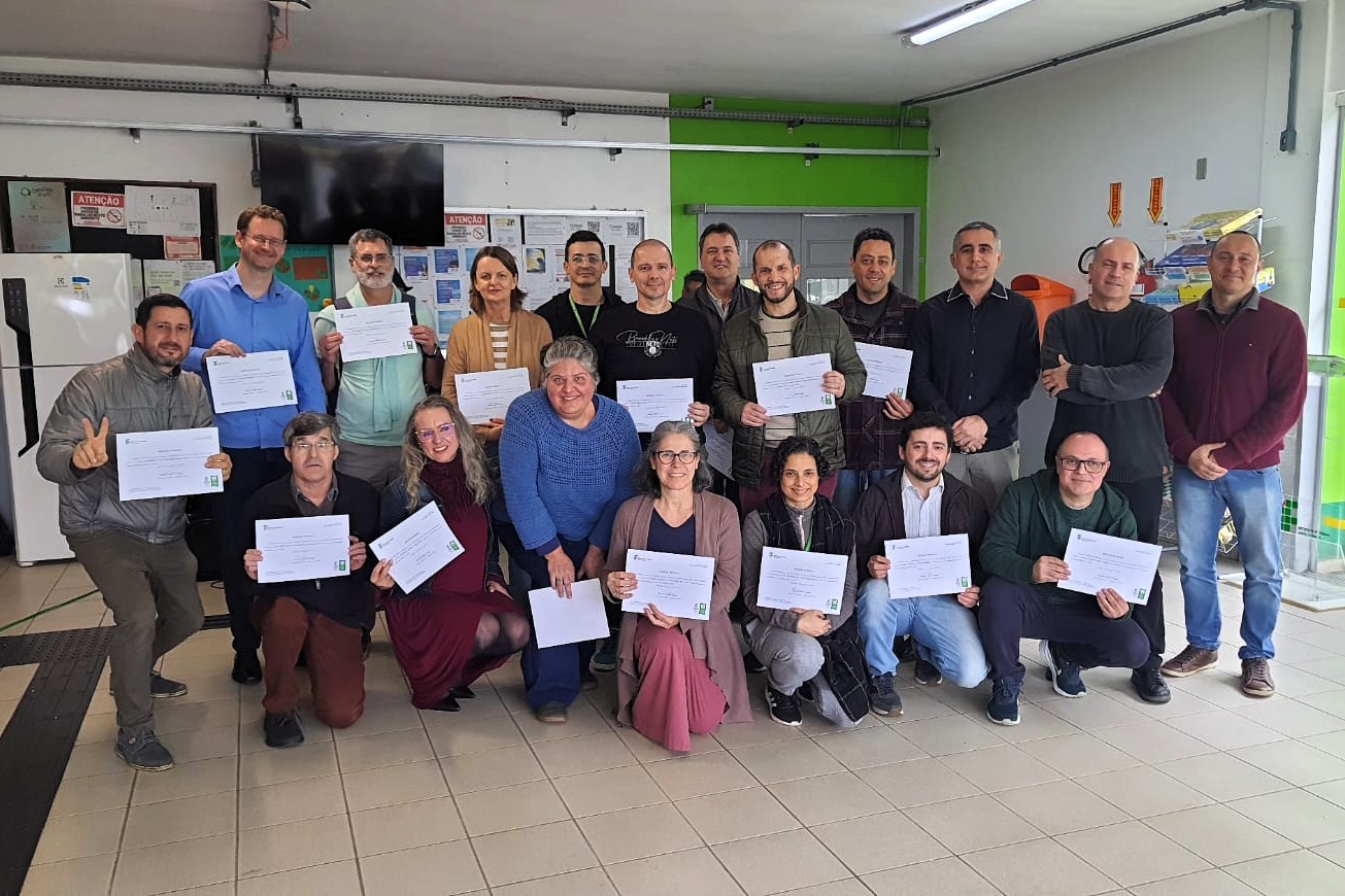 Servidores com 10 e 15 anos de IFSC reconhecidos nas comemorações do aniversário do Câmpus Joinville.