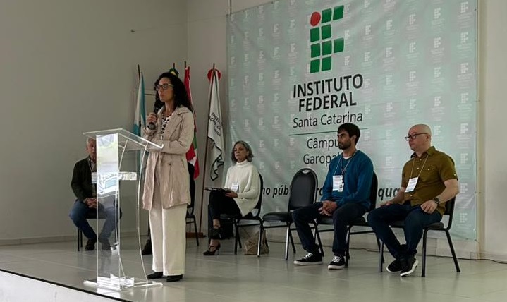 Renata Waleska Pimenta, coordenadora de Pesquisa e Inovação do Câmpus Garopaba I foto: Carla Algeri