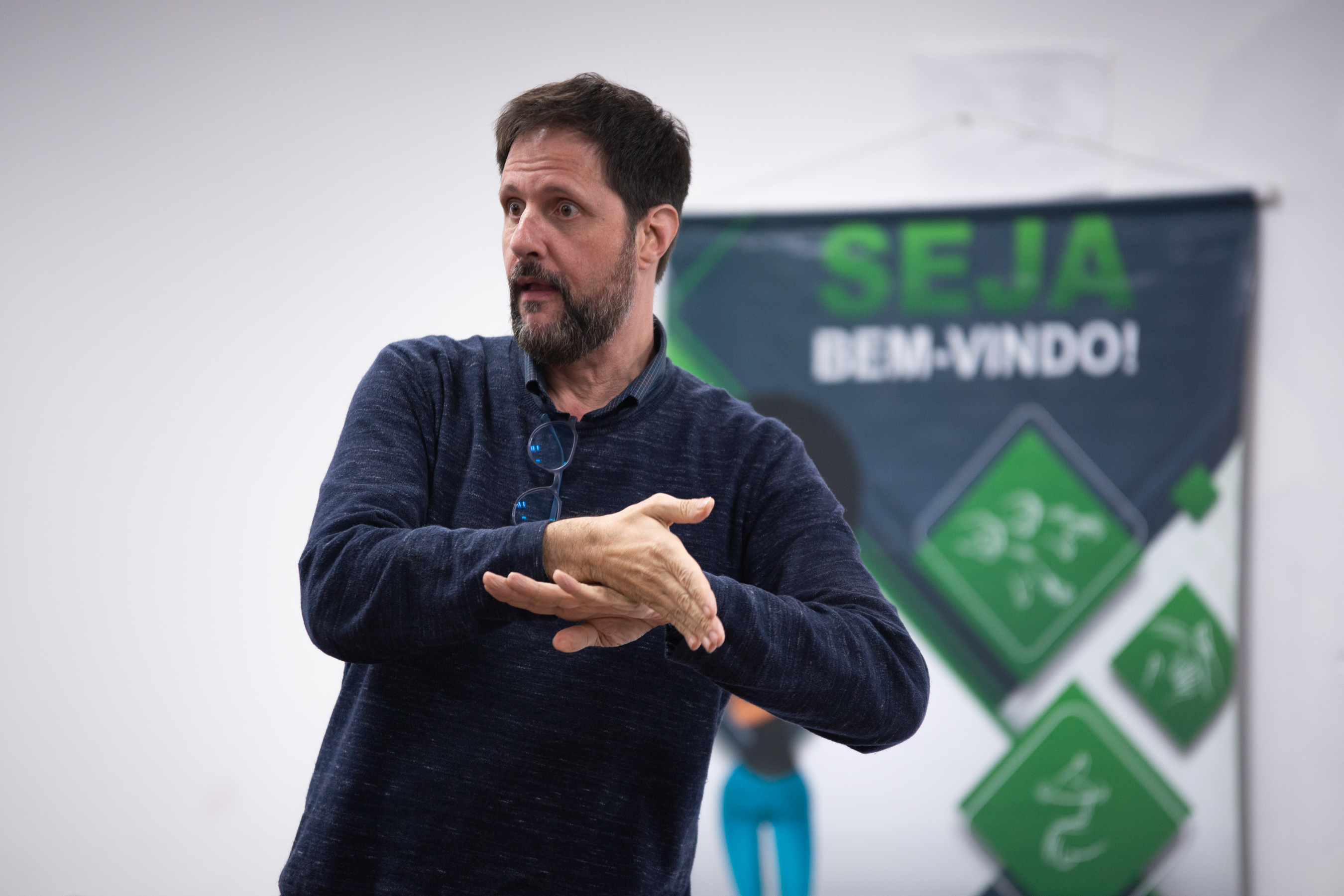 Professor  André Reichert proferiu aula inaugural do curso