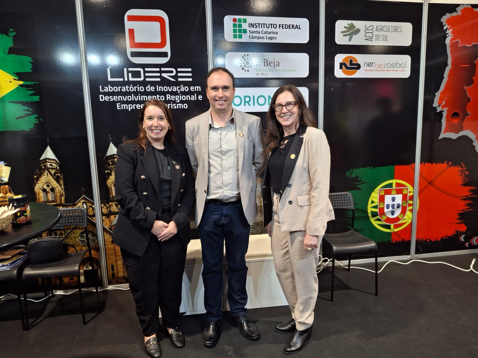 6ª Missão Lidere: professores Larisse Kupski, Thiago Meneghel e Joelma Kremer