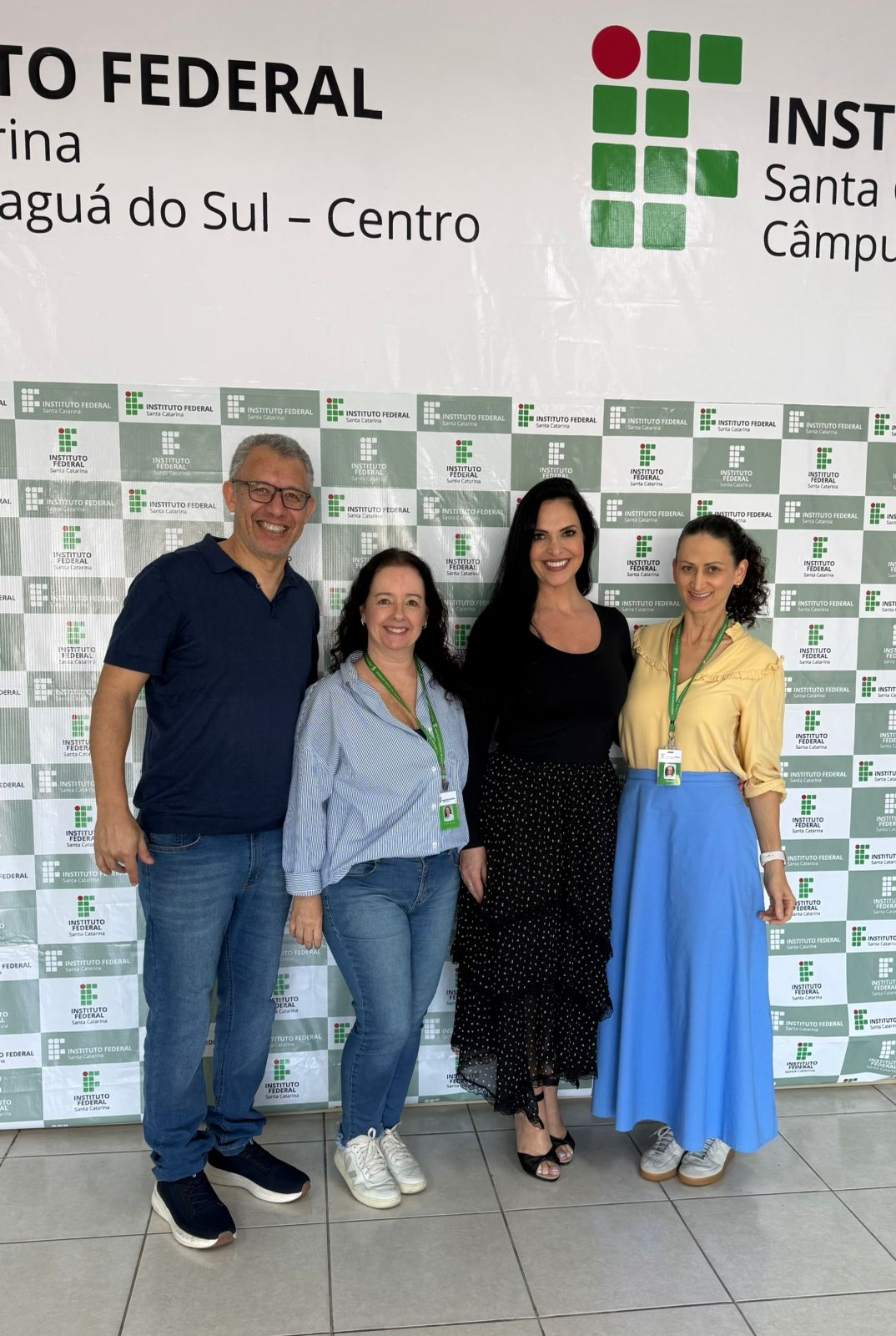 Atual equipe de gestão do câmpus (da esq. para a dir.): Josué, Rejane, Suzana e Daiane.
