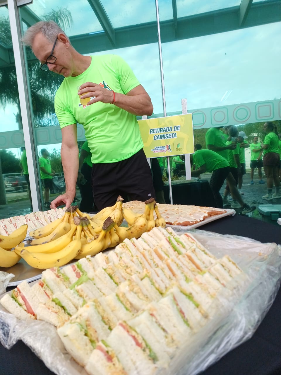 Lanche pós corrida foi produzido no Câmpus Florianópolis-Continente