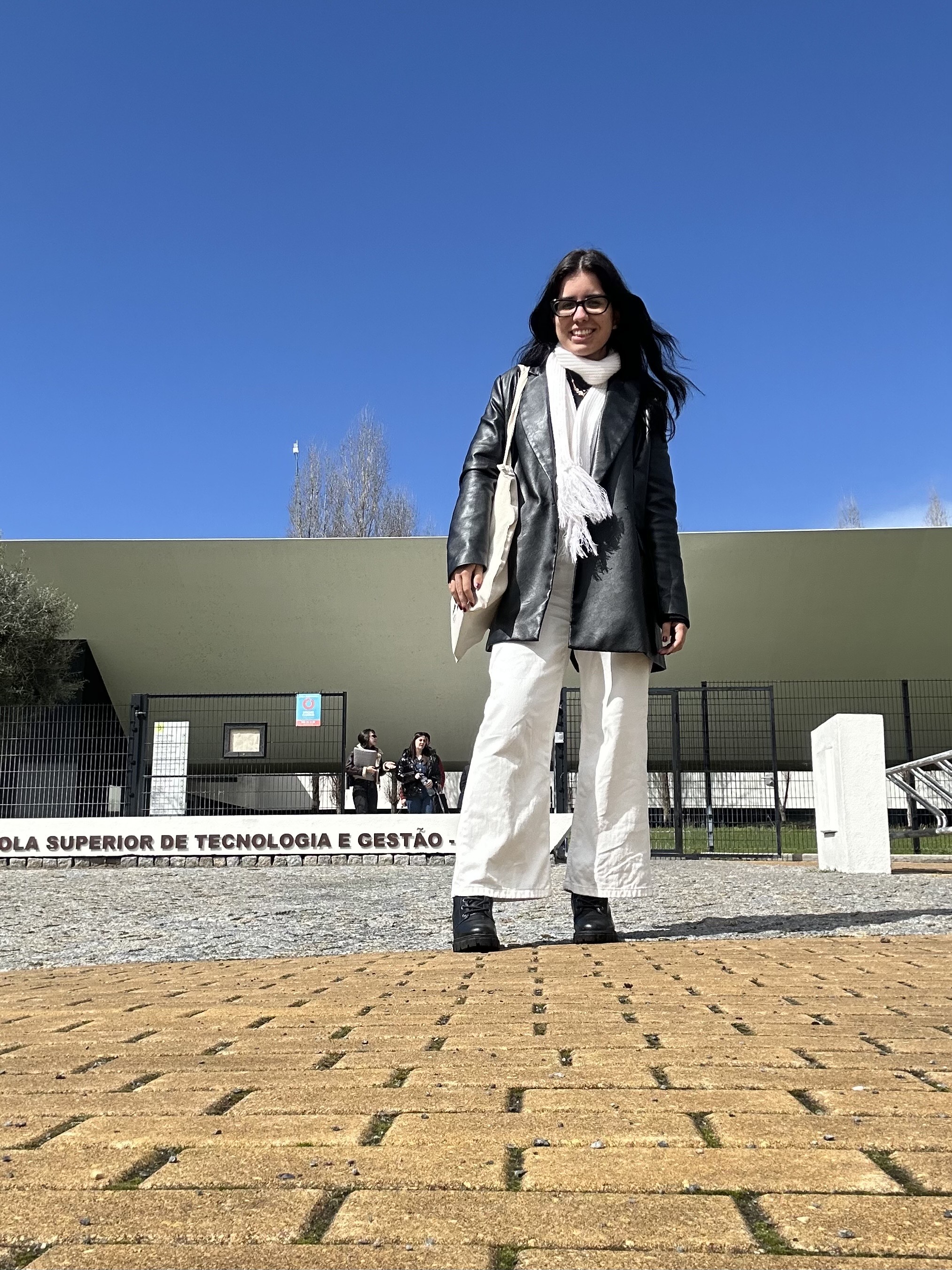 Ana Beatriz, do Câmpus Gaspar, em intercâmbio no IPBeja, em Portugal.