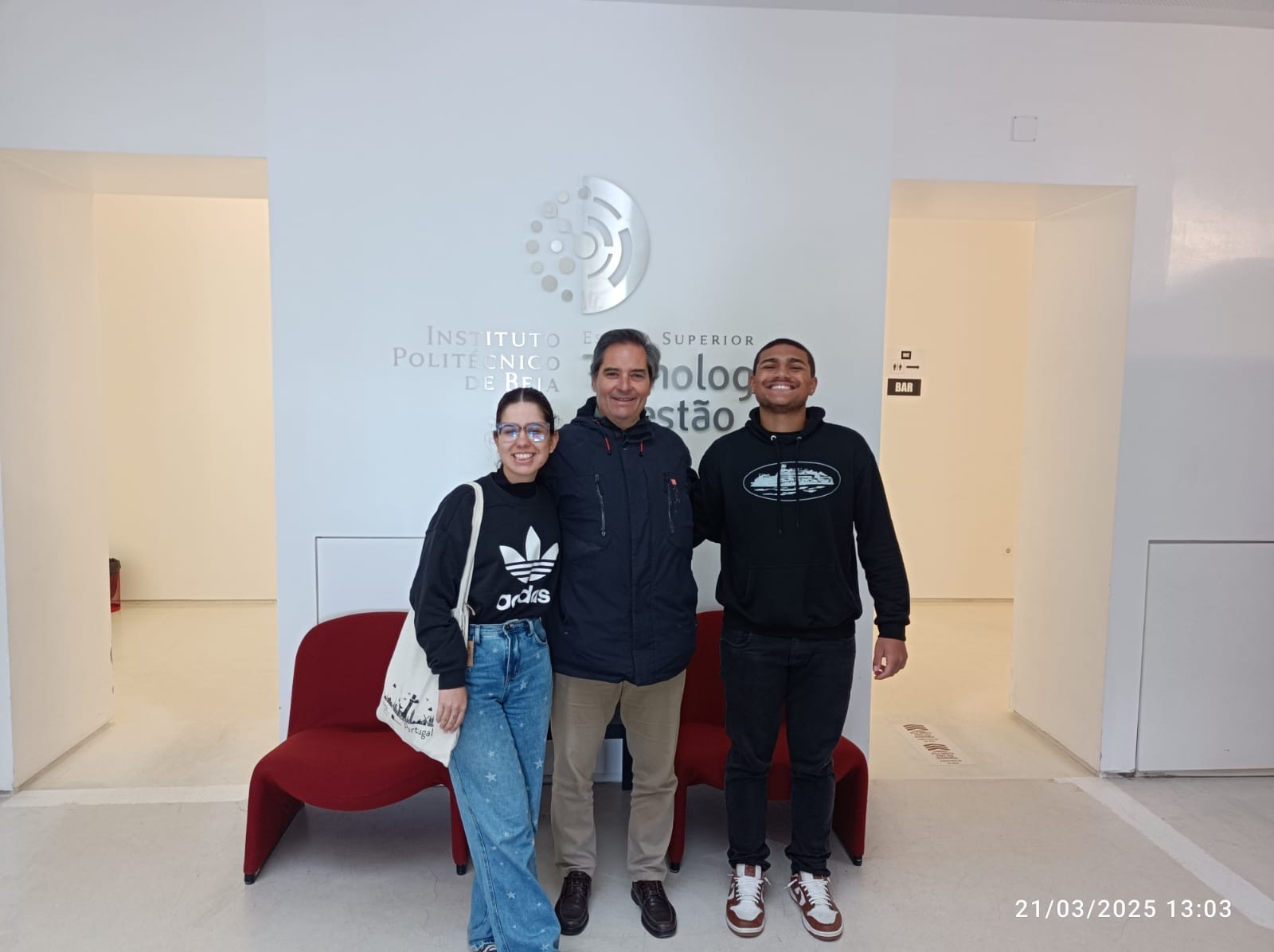 Ana Beatriz, do Câmpus Gaspar, em intercâmbio no IPBeja, em Portugal.