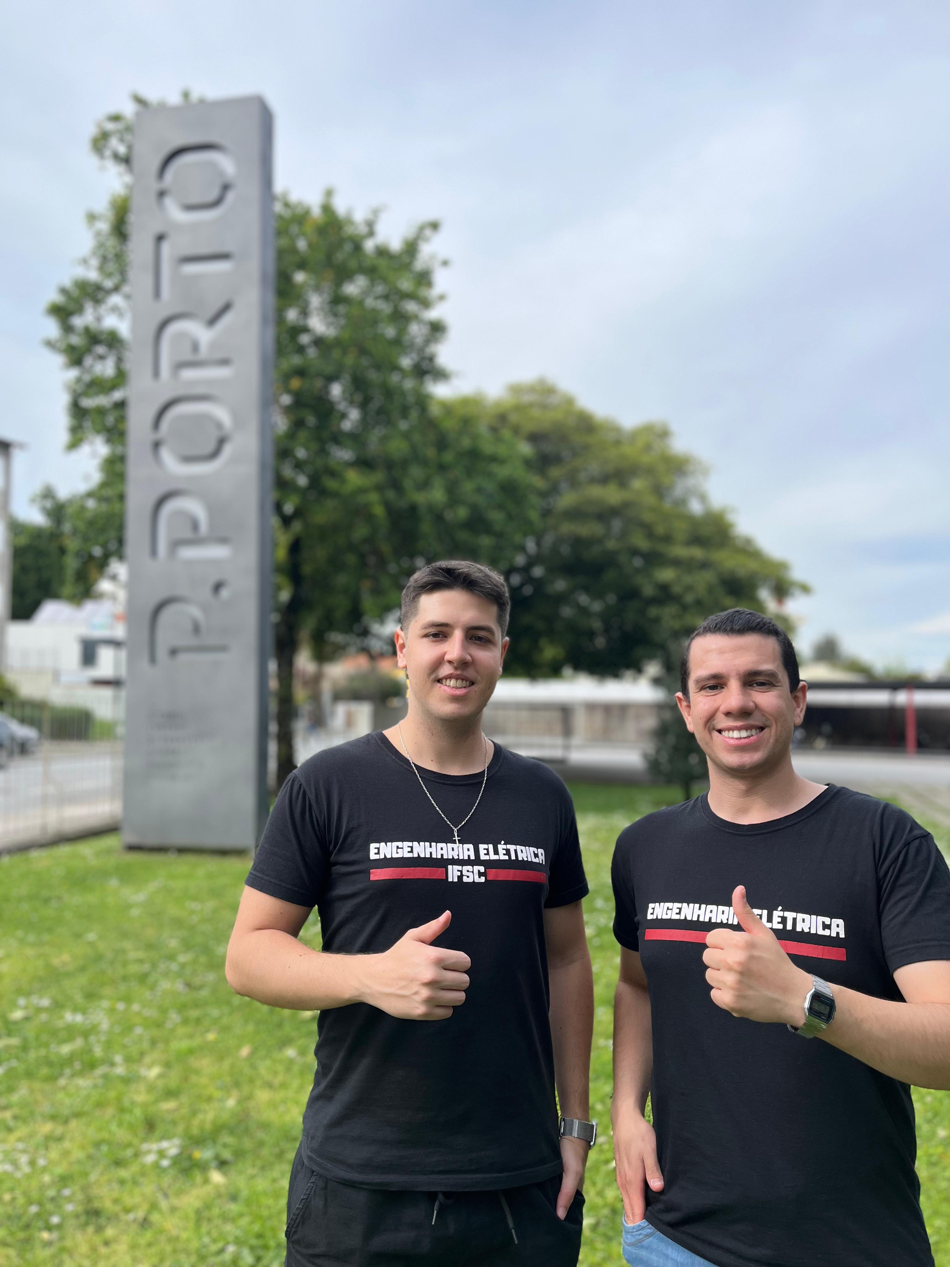 Danielo Saes, aluno do Campus Florianópolis, em intercâmbio no ISEP