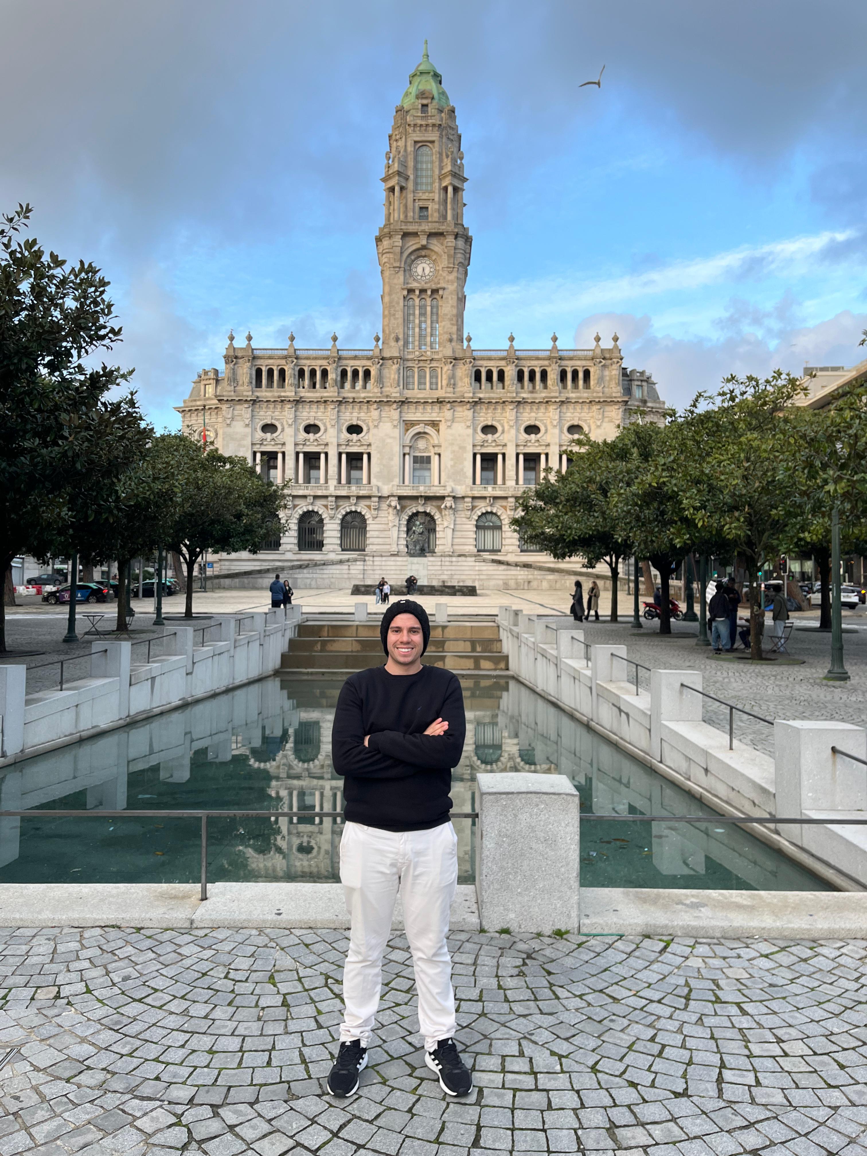 Danielo Saes, aluno do Campus Florianópolis, em intercâmbio no ISEP