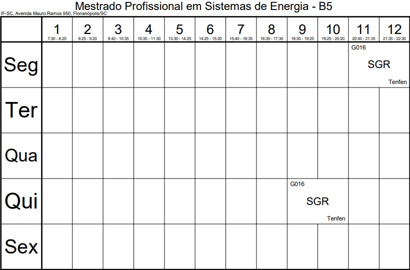 Calendário Acadêmico Câmpus Florianópolis Portal do IFSC